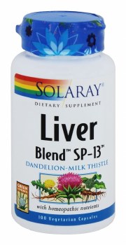 SOLARAY Liver Blend SP-13, 100 VegCaps