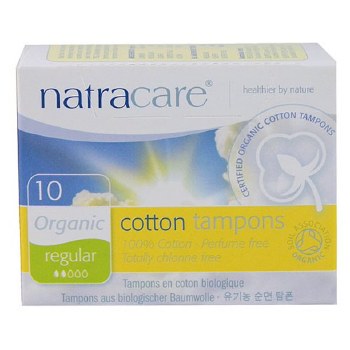 NATRACARE Organic Cotton Regular, 10 tampons