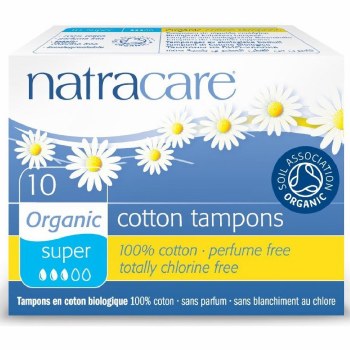 NATRACARE Organic Cotton Tampons Super , 10 tampons