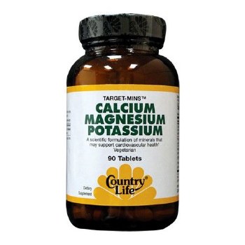 COUNTRY LIFE Calcium-Magnesium-Potassium, 90 Tablets