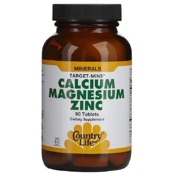 COUNTRY LIFE Calcium-Magnesium-Zinc, 90 tablets