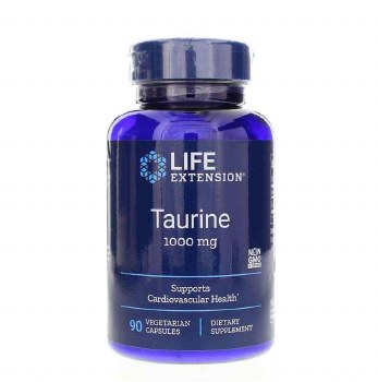 LIFE EXTENSION Taurine, 1000mg, 90 Capsules