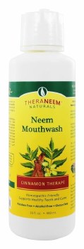 THERANEEM  Neem Mouthwash, Cinnamon flavored, 16 fl oz
