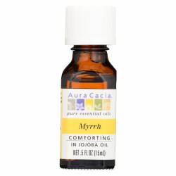 AURA CACIA Myrrh in Jojoba Oil, 0.5 oz