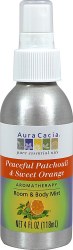 AURA CACIA Patchouli & Sweet Orange Aromatherapy Mist, 4 fl oz