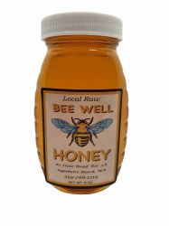 BEE WELL Local Raw Honey, 8 oz