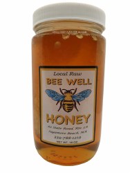 BEE WELL Local Raw Honeycomb Honey, 16oz