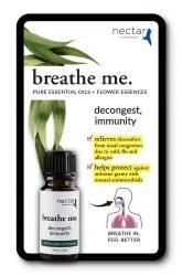 NECTAR ESSENCES Breathe Me  Decongest, .34 fl oz