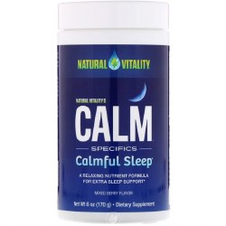 NATURAL VITALITY Calm Magnesium Sleep Mixed Berry Flavor, 6 oz