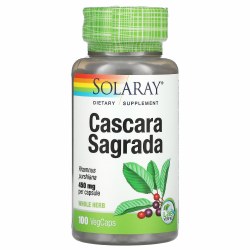 SOLARAY Cascara Sagrada, 450 mg - 100 Capsules