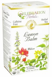 CELEBRATION HERBALS Lemon Balm Tea, 24 sachets