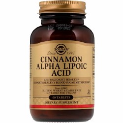 SOLGAR Cinnamon Alpha Lipoic Acid 60  capsules