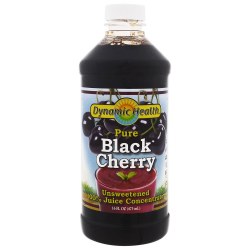 DYNAMIC HEALTH Organic  Black Cherry, 100% Pure Juice Concentrate  16 oz