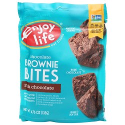ENJOY LIFE Rich Chocolate Brownie Bites, 4.76 oz