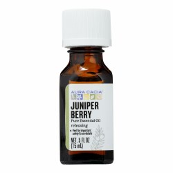 AURA CACIA Juniper Berry Pure Essential Oil, 0.5 oz