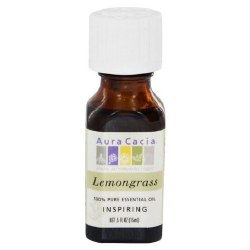 AURA CACIA Lemongrass Pure Essential Oil, 0.5 oz