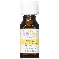 AURA CACIA Roman Chamomile Pure Essential Oil, 0.5 oz