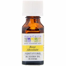 AURA CACIA Rose Absolute in Jojoba Oil, 0.5 oz