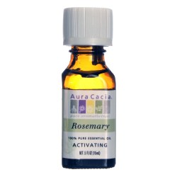 AURA CACIA Rosemary Pure Essential Oil, 0.5 oz