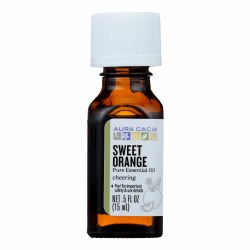 AURA CACIA Sweet Orange Pure Essential Oil, 0.5 oz