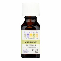 AURA CACIA Tangerine Pure Essential Oil, 0.5 oz