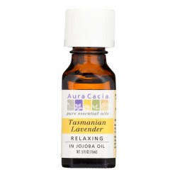 AURA CACIA Tasmanian Lavender in Jojoba Oil, 0.5 oz