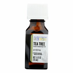 AURA CACIA Oil Tea Tree Pure Essential Oil, 0.5 oz