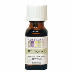 AURA CACIA Wintergreen Pure Essential Oil, 0.5 oz