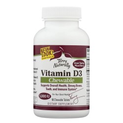 TERRY NATURALLY Vitamin D3 Mixed Berry, 5000 IU, 90 Chewable Tablets