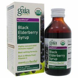 GAIA HERBS Black Elderberry Syrup, 3 fl oz