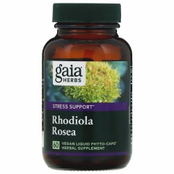 GAIA HERBS Rhodiola Rosea, 60 Vegan Liquid Phyto-Caps