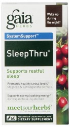 GAIA HERBS SleepThru, 60 Vegan Liquid Phyto-Caps