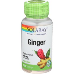 SOLARAY Ginger Whole Root, 550 mg - 100 VegCaps