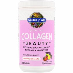 GARDEN OF LIFE Grass Fed Collagen Beauty Strawberry Lemonade, 9.52 oz