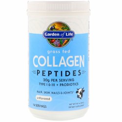 GARDEN OF LIFE Grass Fed Collagen Peptides Unflavored, 19.75 oz