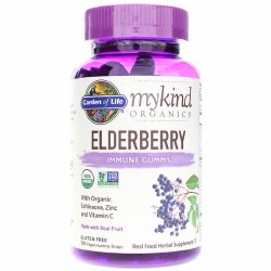 GARDEN OF LIFE mykind Organics Immune Gummy Elderberry, 120 Gummies