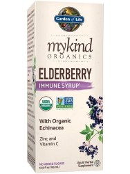 GARDEN OF LIFE mykind Organics Elderberry Immune Syrup, 6.59 fl oz