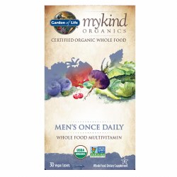 GARDEN OF LIFE Mykind Organics Men's Once Daily Multivitamin, 30 Vegan Tablets