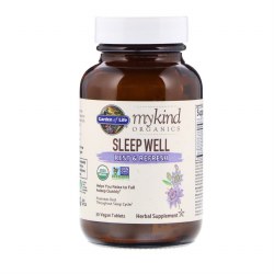 GARDEN OF LIFE mykind Organics Sleep Well Rest & Refresh, 30 Vegan Tablets