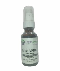 HEALTHY APPETITES B12 Spray Alcohol Free 5OO mcg 1 oz