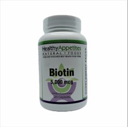 HEALTHY APPETITES Biotin 5000 mcg 120 capsules