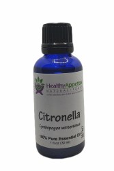 HEALTHY APPETITES Citronella Essential Oil, 1 oz