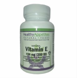 HEALTHY APPETITES Vitamin E 200iu 100 softgels