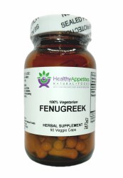 HEALTHY APPETITES Fenugreek 90 vegetarian capsules