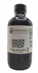 HEALTHY APPETITES Ginger Zinger Cough Syrup 4 oz