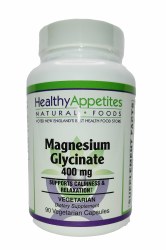 HEALTHY APPETITES Magnesium Glycinate, 90 Vegetarian Capsules