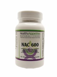 HEALTHY APPETITES NAC 600 Plus, 60 Vegetarian Capsules