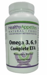 HEALTHY APPETITES Omega 3,6,9 Complete EFA, 120 Soft Gels