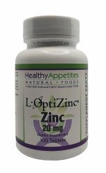 HEALTHY APPETITES Zinc, 20 mg, 100 Tablets