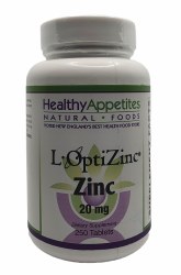 HEALTHY APPETITES Zinc, 20 mg, 250 Tablets